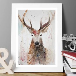stag giclee print